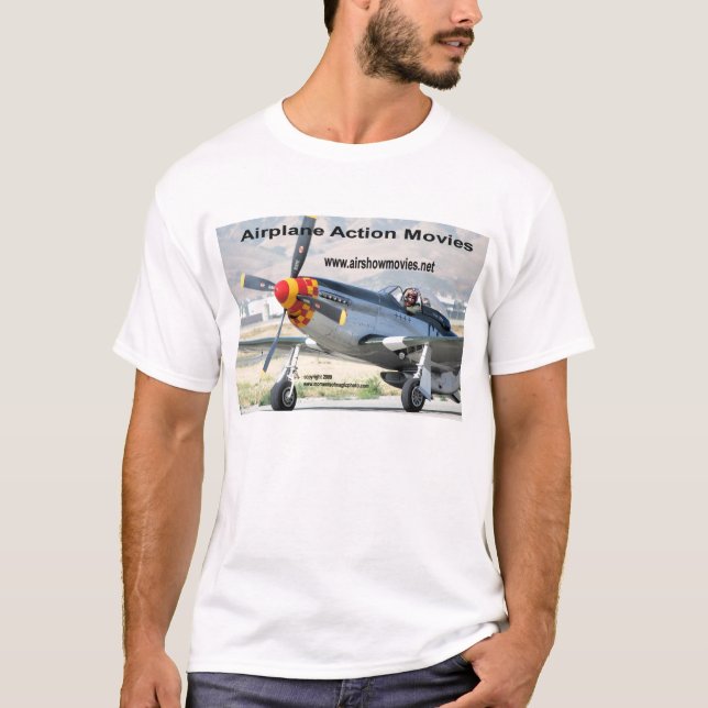 Mustang P-51 u. der T - Shirt der (Vorderseite)