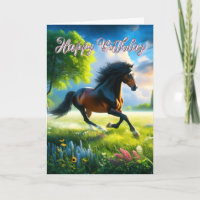 Mustang-Pferd Alles Gute zum Geburtstag