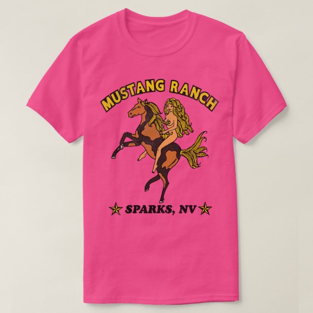 Mustang Ranch Retro Nevada Tourist Souvenir T-Shirt (Design vorne)