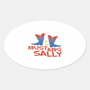 Mustang Sally Ovaler Aufkleber