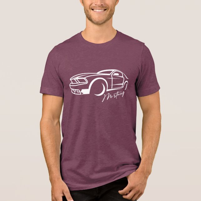 Mustang T-Shirt Tri-Blend Shirt (Vorderseite)