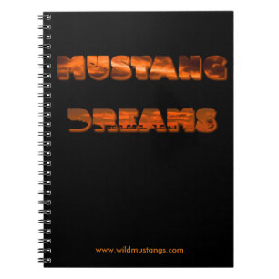 Mustang-Träume - Foto-Notizbuch (80 Seiten B&W) Notizblock