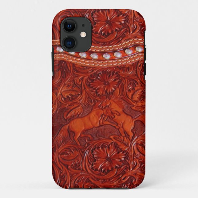 Mustang Western-Leder iPhone-5-Hülle Case-Mate iPhone Hülle (Rückseite)