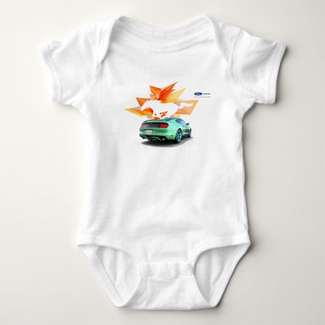 Mustangcustomizer-Baby-Bodysuit Baby Strampler (Vorderseite)