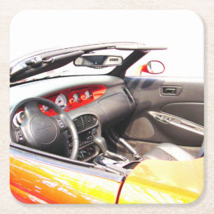 Mustange Rechteckiger Pappuntersetzer