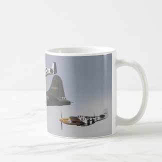 Mustangs b-17 und p-51 tasse