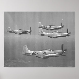 Mustangs P-51 Poster