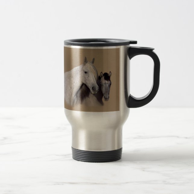 Mustangs Sally und Wilson-Tasse Reisebecher (Rechts)