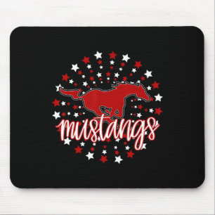 Mustangs Schulgeist Football-Mama Mustang Stolz  Mousepad