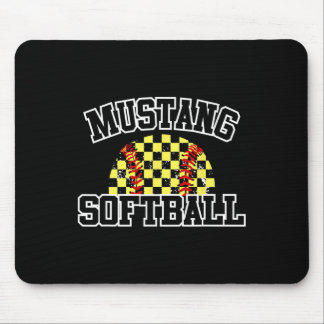 Mustangs Softll Mom Mustangs School Spirit Sports Mousepad