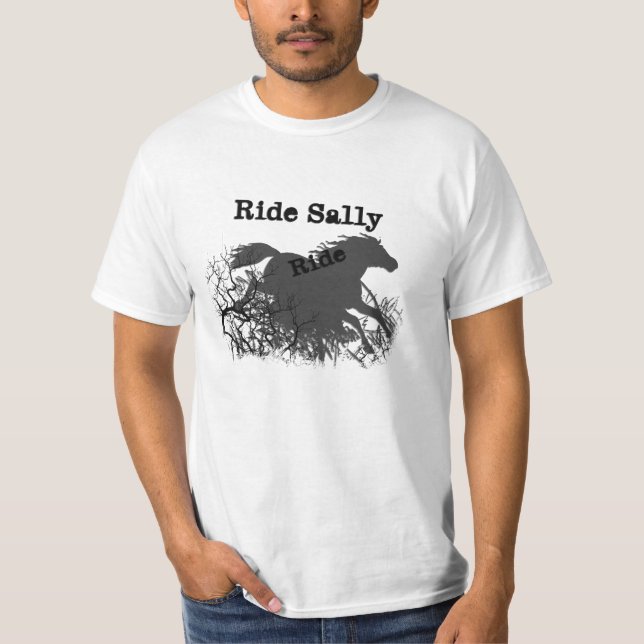 Mustangsally-Fahrsally-Fahrt T-Shirt (Vorderseite)