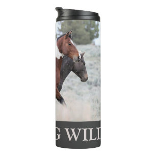 MustangWild Wasserflasche - Lobo Thermosbecher