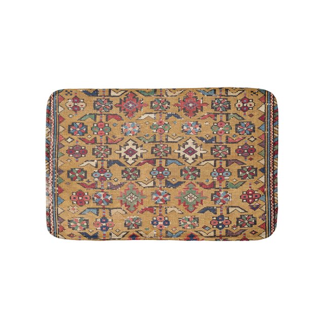 Mustard Khyrdagyd 19. Jahrhundert farbenfroh dunke Badematte (Vorderseite)