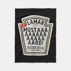 Mustard Lamar TV Off Verwenden Sie Ihr Herz Funny  Fleecedecke