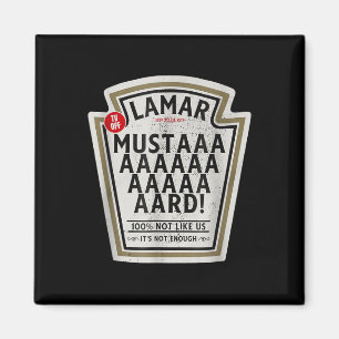 Mustard Lamar TV Off Verwenden Sie Ihr Herz Funny Magnet