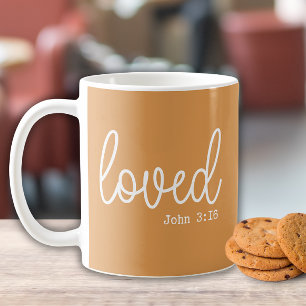 Mustard Liebe Faith Quote minimalistisch Kaffeetasse