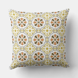 Mustard Orange Alhambra Throw Pillow Kissen