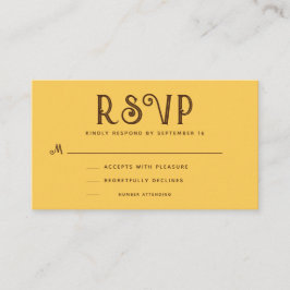 Mustard Vintag Boho UAWG Begleitkarte