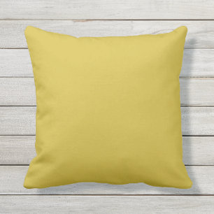 Mustard Yellow Decorative Outdoor Throw Kissen