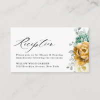 Mustard Yellow Floral Sage Grüne Hochzeitsempfehlu