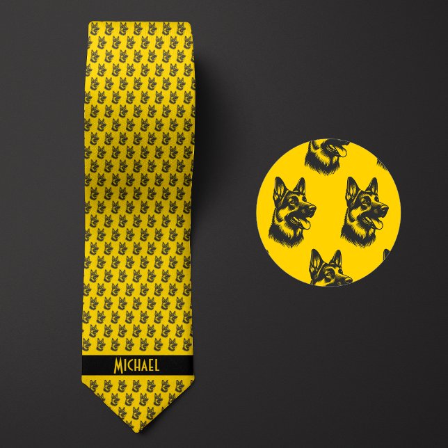 Mustard Yellow German Shepherd Krawatte (Von Creator hochgeladen)