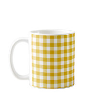 Mustard Yellow Plaid Gingham Retro Color
