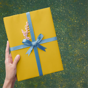 Mustard Yellow Solid Color Geschenkpapier