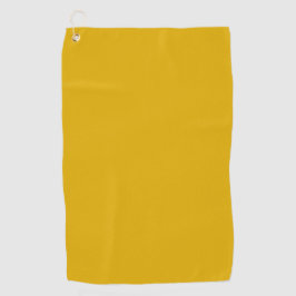 Mustard Yellow Solid Color Golfhandtuch