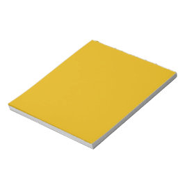 Mustard Yellow Solid Color Notizblock