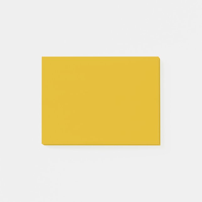 Mustard Yellow Solid Color Post-it Klebezettel (Vorderseite)