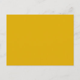 Mustard Yellow Solid Color Postkarte