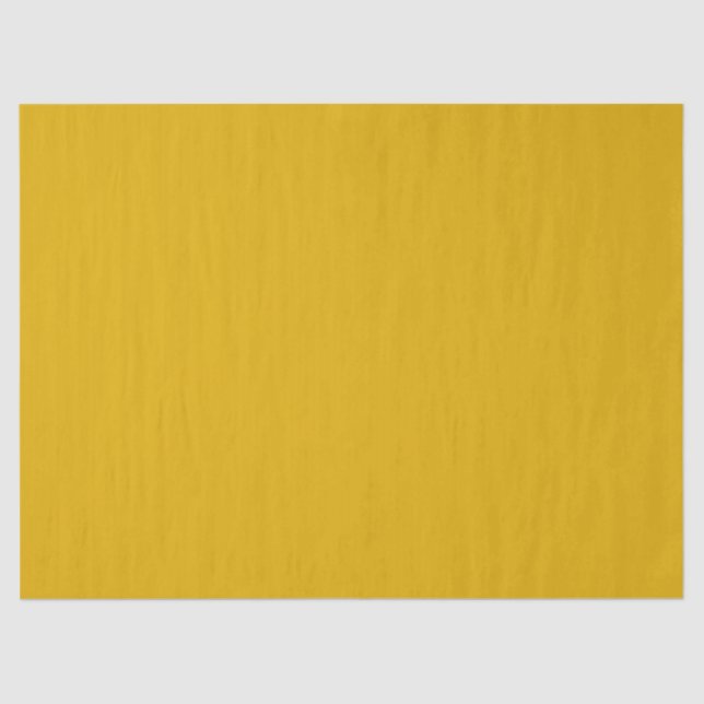 Mustard Yellow Solid Color Seidenpapier (Vorderseite)
