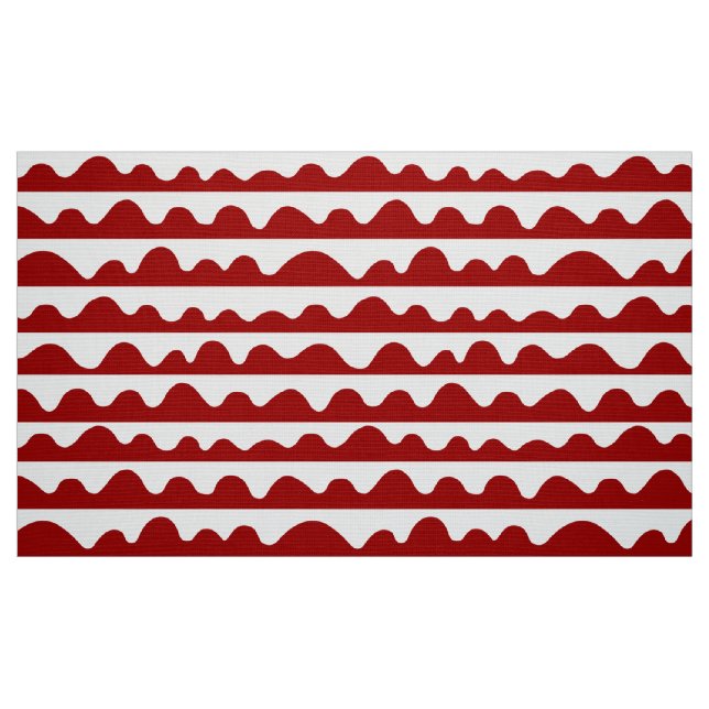 Muster 020815 - Ruby Red and White Stoff (Fat Quarter (45,7 x 55,9 cm))