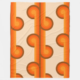 Muster 1 der geometrischen Formen für die Retro-Fo Fleecedecke