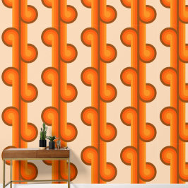 Muster 1 der geometrischen Formen für die Retro-Fo Tapete