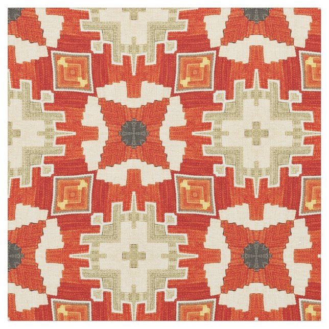 Muster #1 des roten Teppichs Stoff (Nahaufnahme)