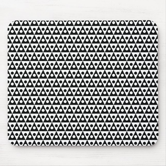 Muster 260514 - Schwarz auf Weiß Mousepad (Vorne)