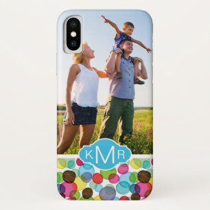 Muster 2 der kundenspezifischen Blasen des Fotos iPhone X Hülle