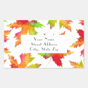 Muster 2 für Ahornleder Rechteckiger Aufkleber