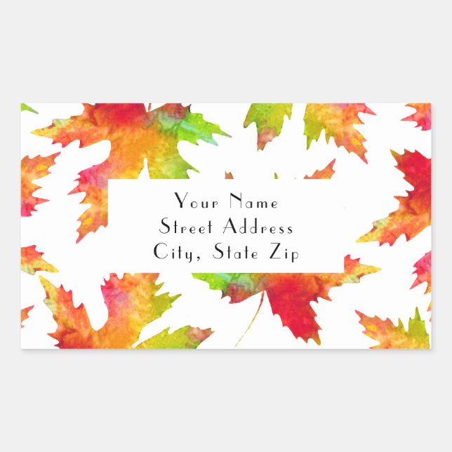 Muster 2 für Ahornleder Rechteckiger Aufkleber (Vorderseite)