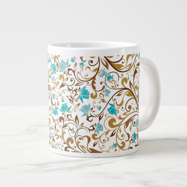 Muster 33 Jumbo-Tasse (Vorderseite Rechts)