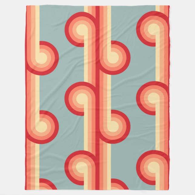 Muster 3 der geometrischen Formen Fleecedecke (Vorderseite)