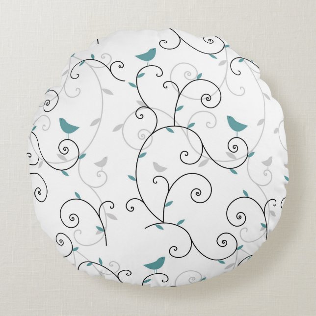 Muster 3 rundes kissen (Vorderseite)