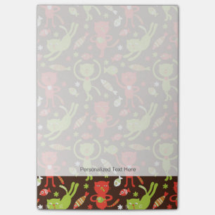 Muster 4 post-it klebezettel