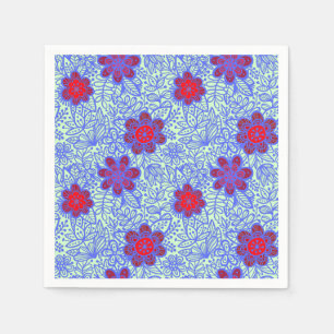 Muster A13.b Pflanze BG Serviette
