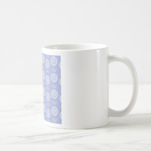 Muster Abstrakt Art lila Blume Kaffeetasse