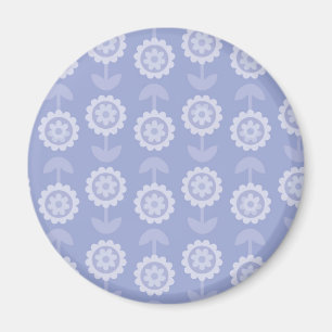 Muster Abstrakt Art lila Blume Magnet