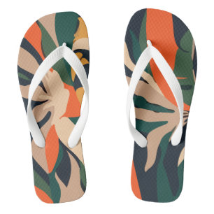 Muster Abstrakt Hawaiisch Flip Flops