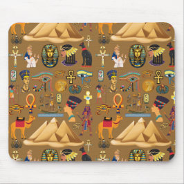 Muster altertümliches ägyptisches Hieroglyphiksymb Mousepad