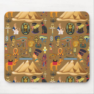 Muster altertümliches ägyptisches Hieroglyphiksymb Mousepad